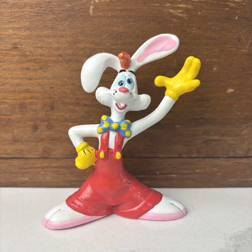 Vtg 1987 Disney Who Framed Roger Rabbit 3.25” PVC Figure Toy Retro Desk Decor